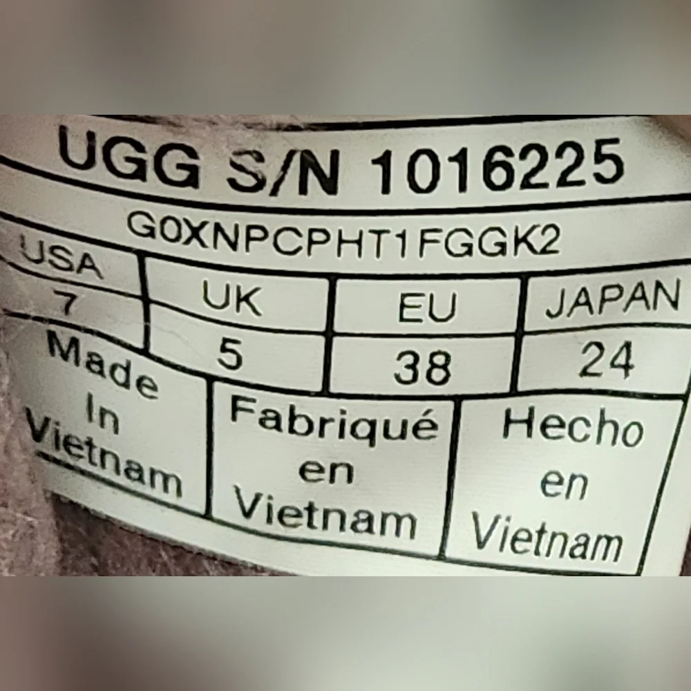 UGG Bailey Bow II Purple/Shadow Leather Sheepskin Boots Women's Size 7 - Picture 8 of 8